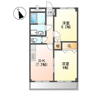 サンコートK【2階】の間取り