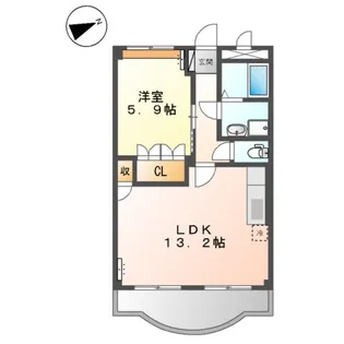 メゾン・グロワール【2階】の間取り