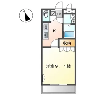 プレステージ曙【1階】の間取り