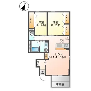 アルページュ【1階】の間取り