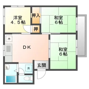 クレセント春日 A【1階】の間取り