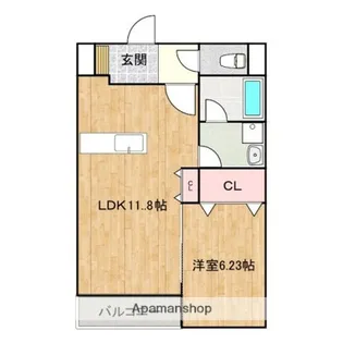 メゾンアイリス【1階】の間取り