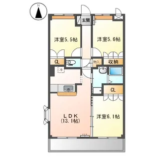 カサルビア【2階】の間取り