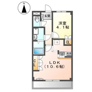 ボン・エトワール【1階】の間取り