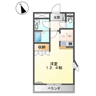 コンチェルト笠岡D【201号室】の間取り