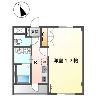エフォール【202号室】の間取り