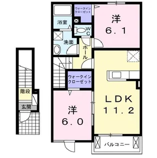 クールメゾン 広谷【2階】の間取り