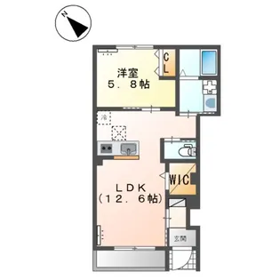 グラード【1階】の間取り