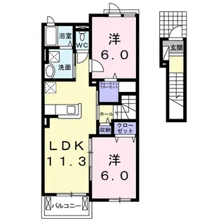 グレイス【2階】の間取り
