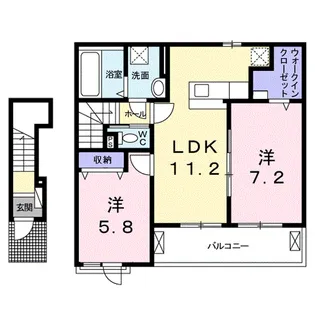 アルデーアⅡ【2階】の間取り