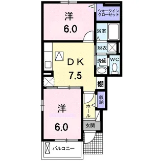 プリエ【1階】の間取り