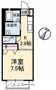 ドミール多治米 A棟【1階】の間取り