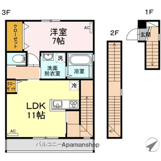 Luminous C棟【3階】の間取り