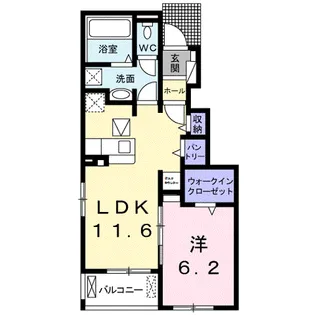 フィグ キャッスル【1階】の間取り