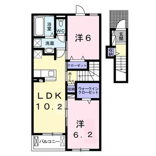 アヴァンティB【2階】の間取り