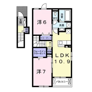 ジャルダン A【2階】の間取り