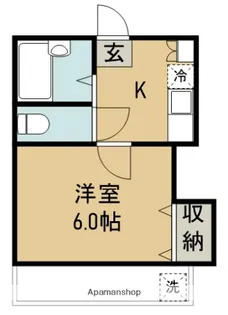 フロンティア南蔵王【2階】の間取り