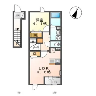 ティエラ・セゾン【2階】の間取り