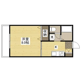 サンライト山口【2階】の間取り