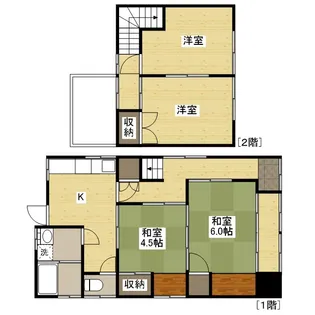 広島県福山市神村町【一戸建】の間取り