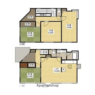 広島県福山市御幸町大字中津原【一戸建】の間取り