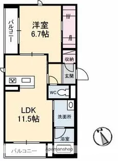岡山県笠岡市中央町【マンション】の間取り