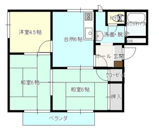 コーポすみれ【2階】の間取り