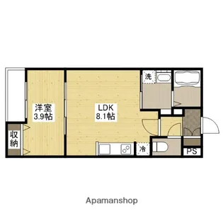 広島県福山市西町2丁目【マンション】の間取り