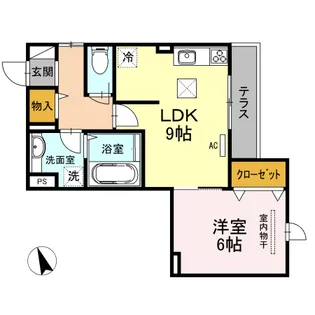カーサ アリーヴォⅠ【1階】の間取り
