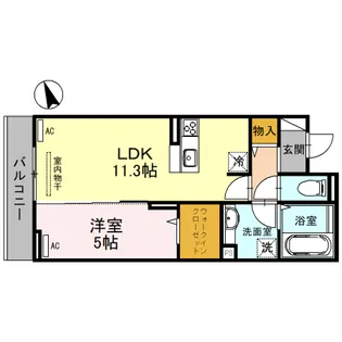 グランコート幸【2階】の間取り