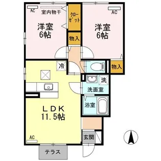 クラスターⅣ【1階】の間取り