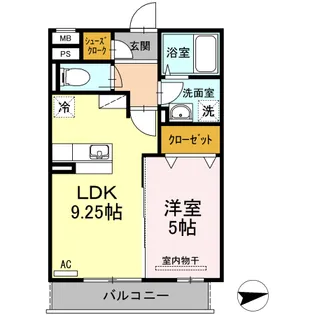 ハピネス2【3階】の間取り