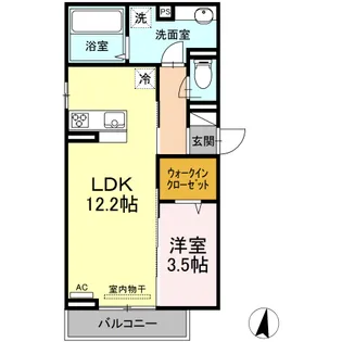 アーク南蔵王【2階】の間取り