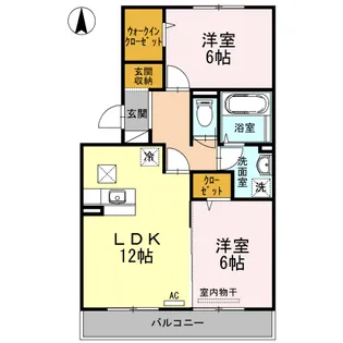 ルミエール手城 C棟【1階】の間取り