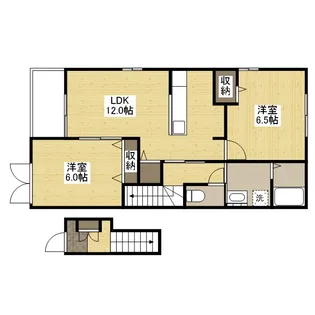 アンソレイエ Ⅱ【2階】の間取り