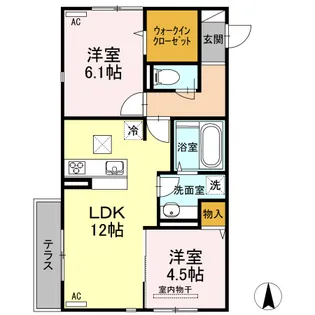 メゾン・ド・キャトルⅣ【1階】の間取り