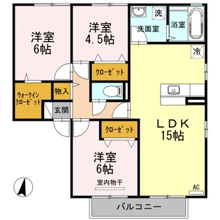 グレイスヒルズ蔵王 C棟【2階】の間取り