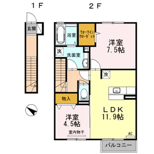 グランメゾン【2階】の間取り