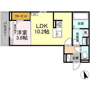 DーRESIDENCE曙町1丁目【3階】の間取り