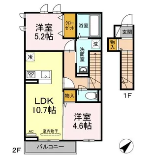 フレンズⅡ 【2階】の間取り
