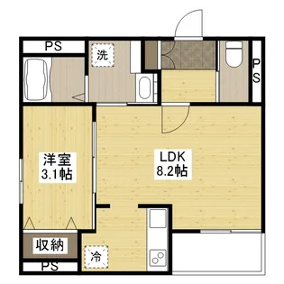 広島県福山市東深津町4丁目【マンション】の間取り