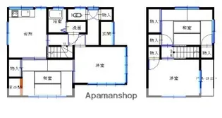 広島県福山市西深津町5丁目【一戸建】の間取り