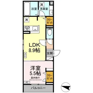 メラヴィリア西町【3階】の間取り