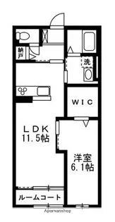 メゾン・ヴォワル【1階】の間取り