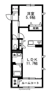 メゾン・ヴォワル【1階】の間取り