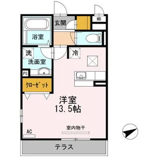 メゾンハピネス15【1階】の間取り