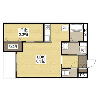 広島県福山市手城町4丁目【マンション】の間取り