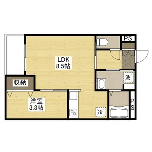 広島県福山市手城町4丁目【マンション】の間取り