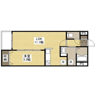 広島県福山市手城町4丁目【マンション】の間取り