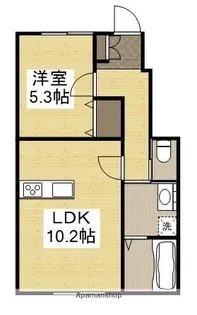 広島県福山市松永町【アパート】の間取り